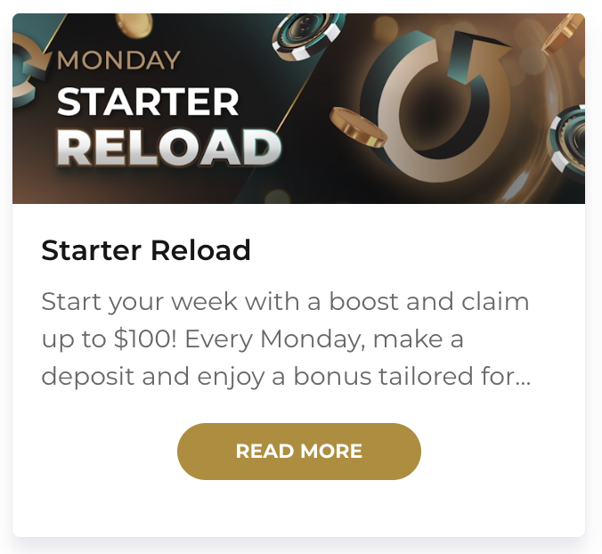 Monday started reload promotion at skycity casino